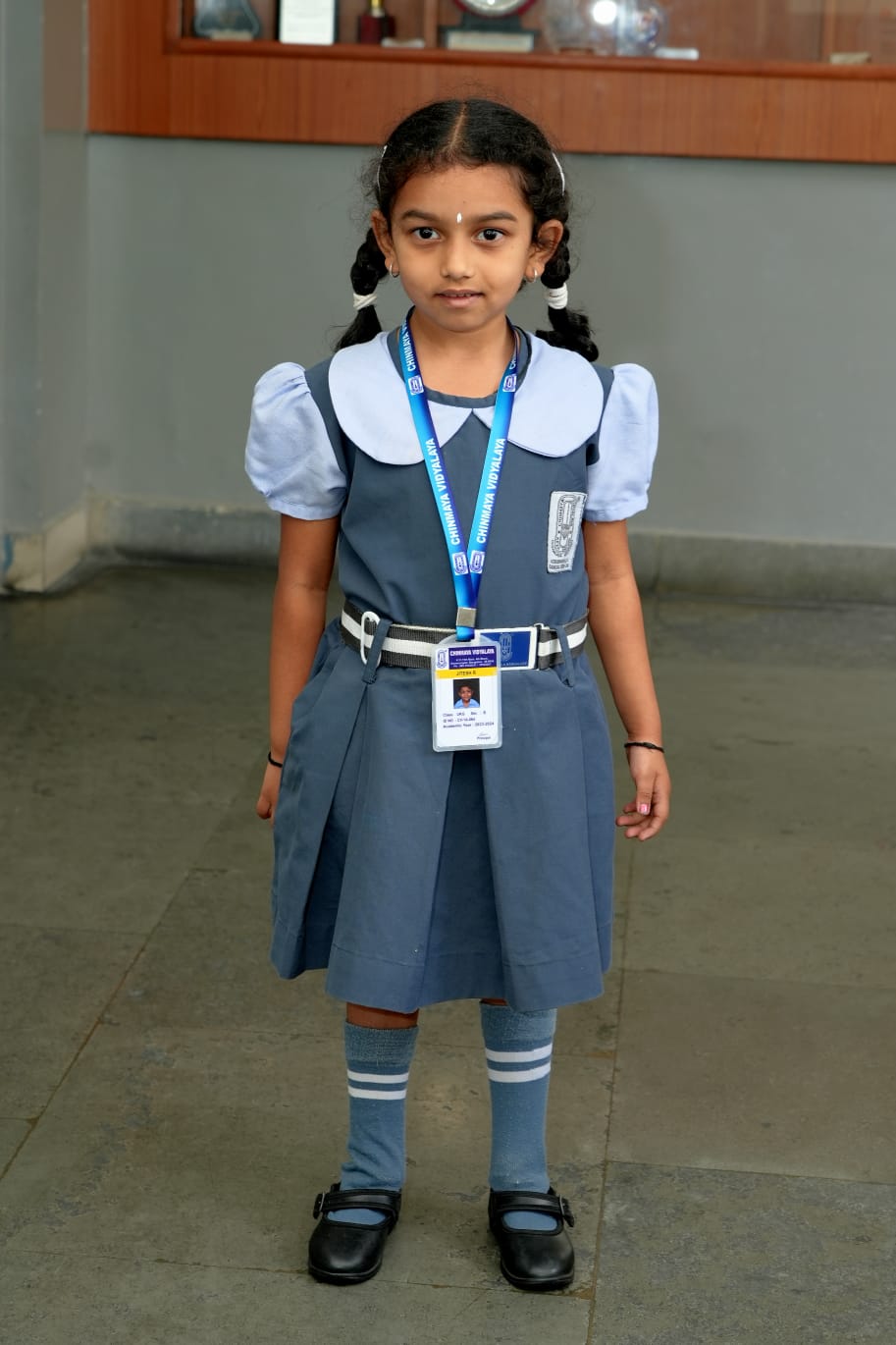 Pre primary Girls Uniform - Chinmaya Vidyalaya, Koramangala